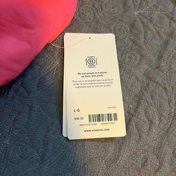 Athleta pink hermosa one piece swimsuit large nwt - Picture 5 of 13